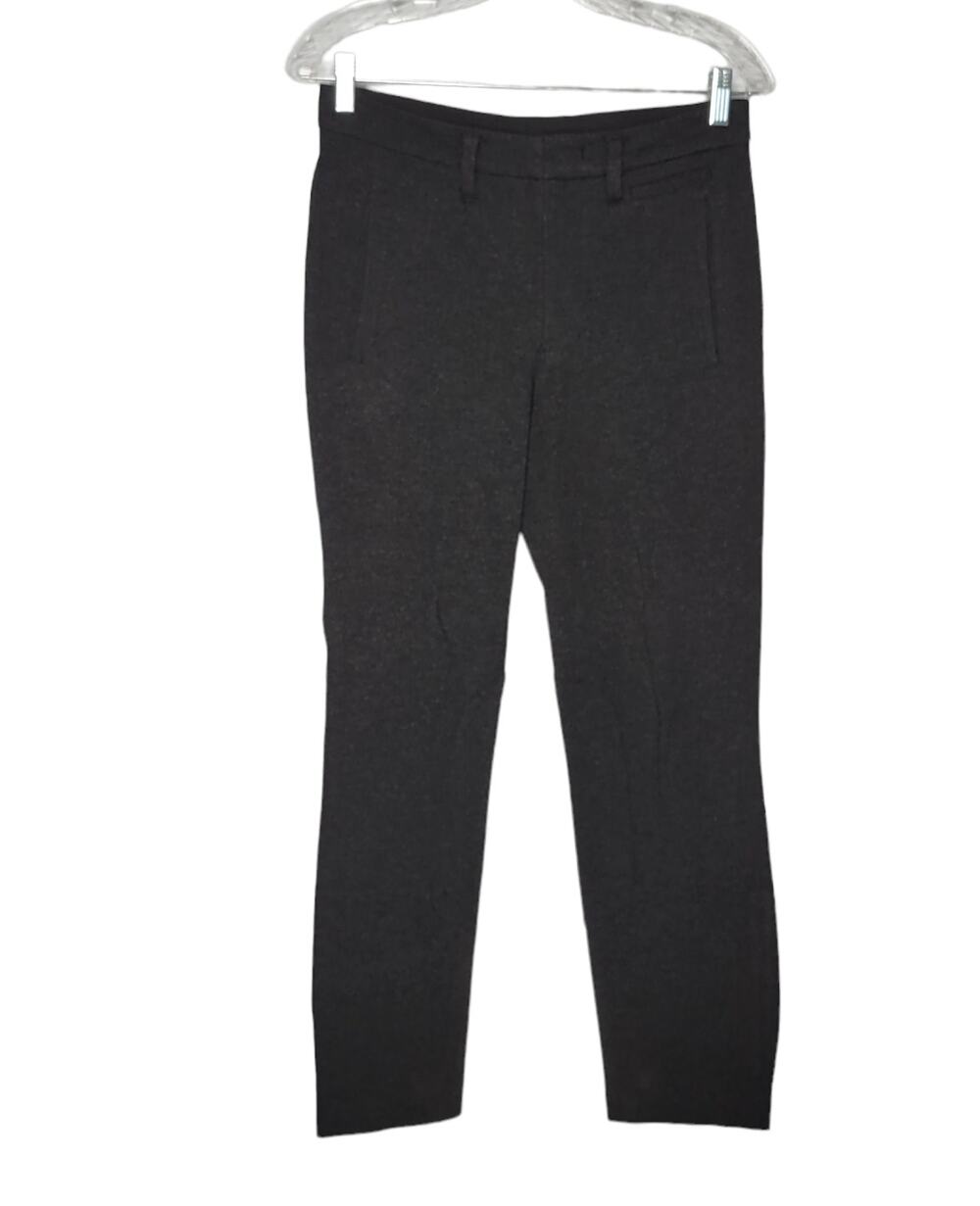 Kit & Ace Gray High Rise Straight Leg Ankle Trouser Pants Women's 4